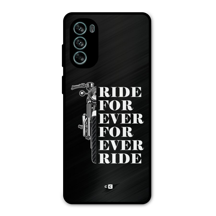 Ride Forever Metal Back Case for Moto G62