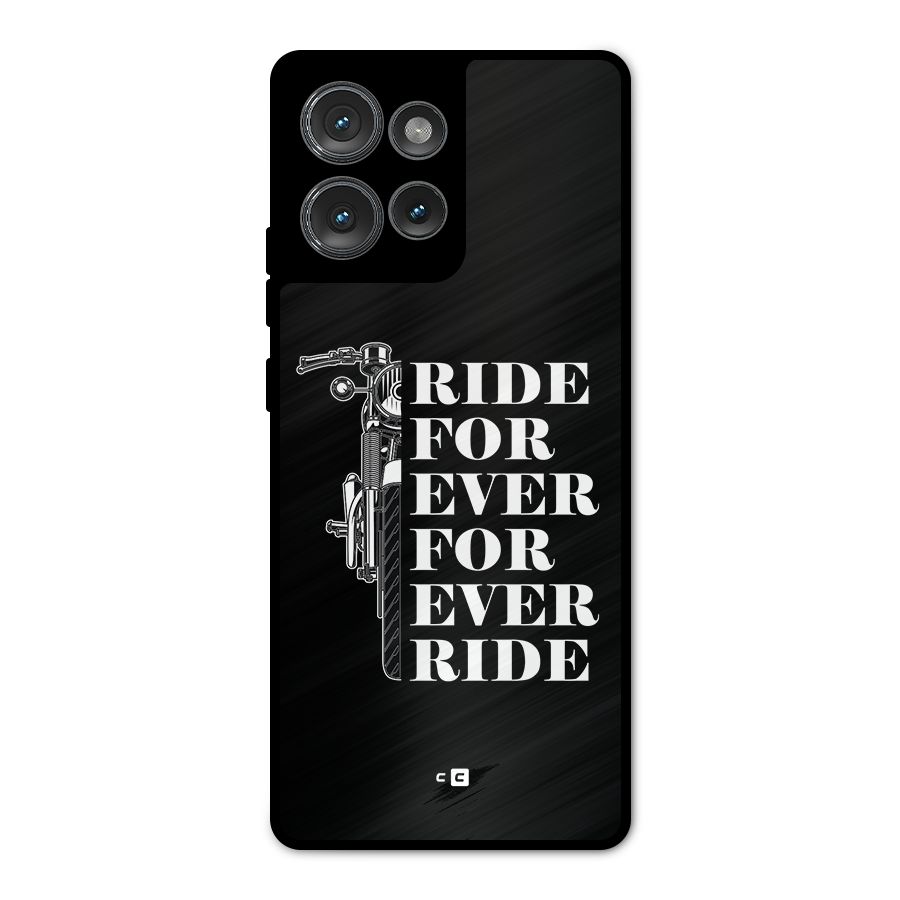 Ride Forever Metal Back Case for Motorola Edge 50