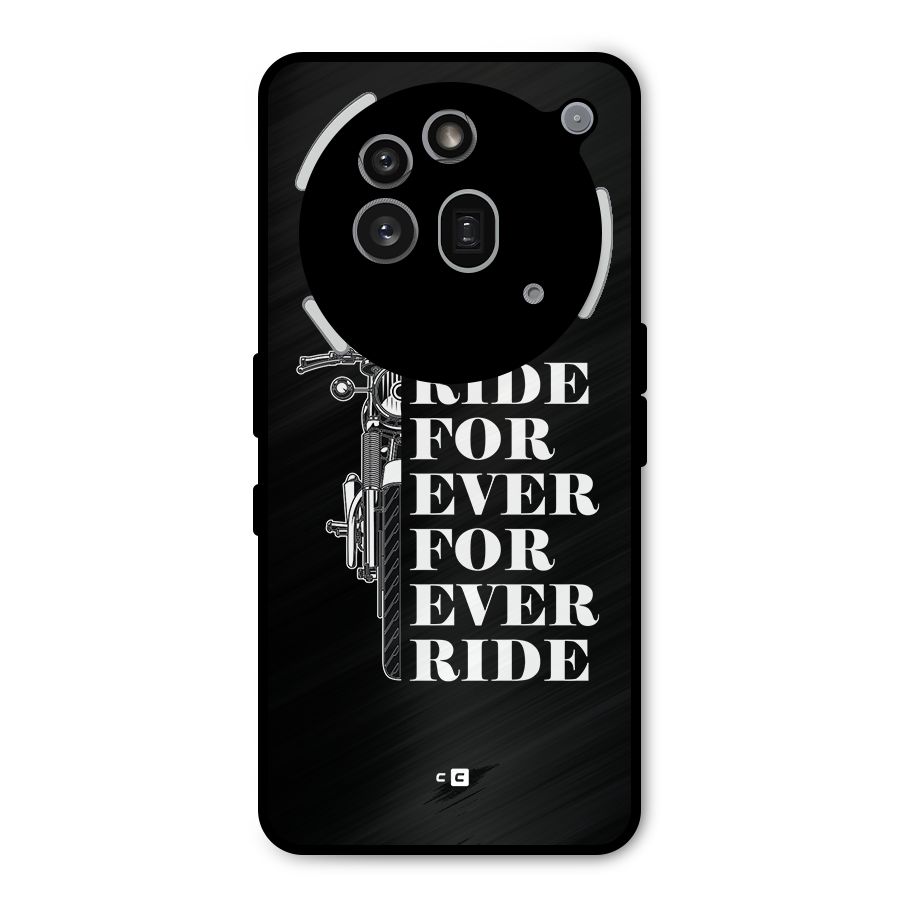 Ride Forever Metal Back Case for Nothing Phone 3a Pro