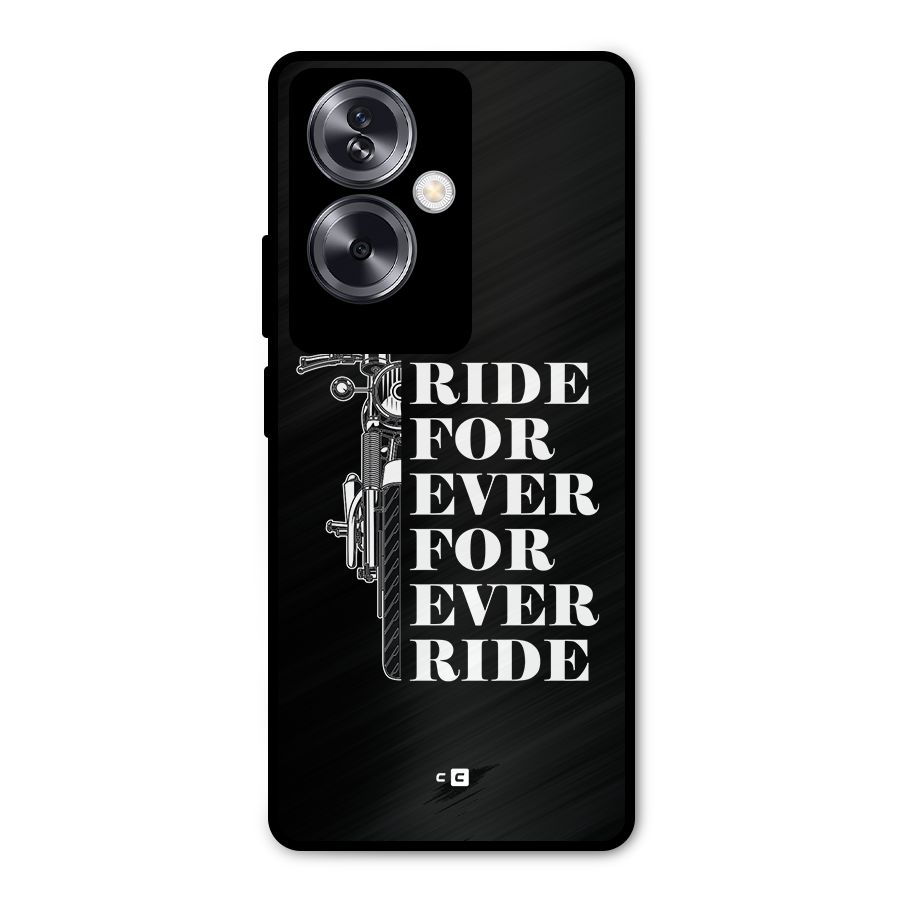 Ride Forever Metal Back Case for Oppo A79 5G