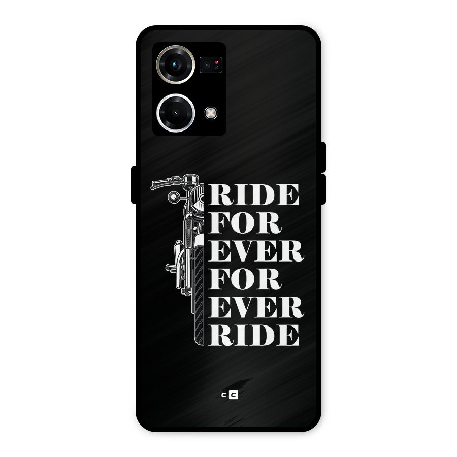 Ride Forever Metal Back Case for Oppo F21s Pro 4G