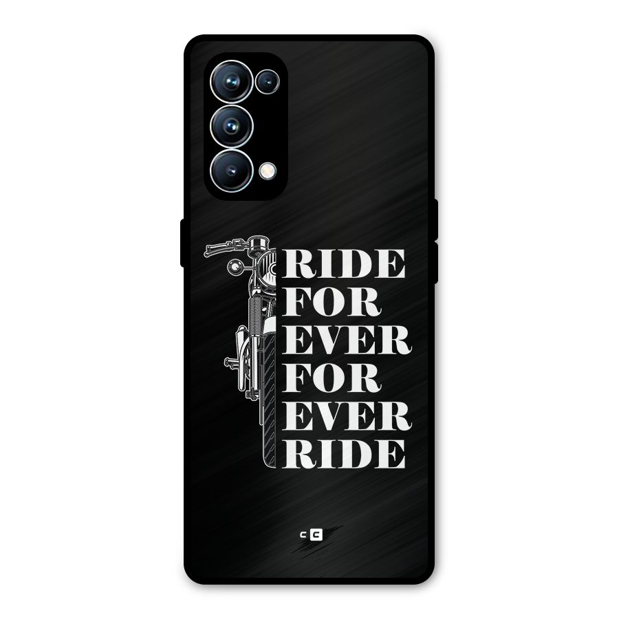 Ride Forever Metal Back Case for Oppo Reno5 Pro 5G