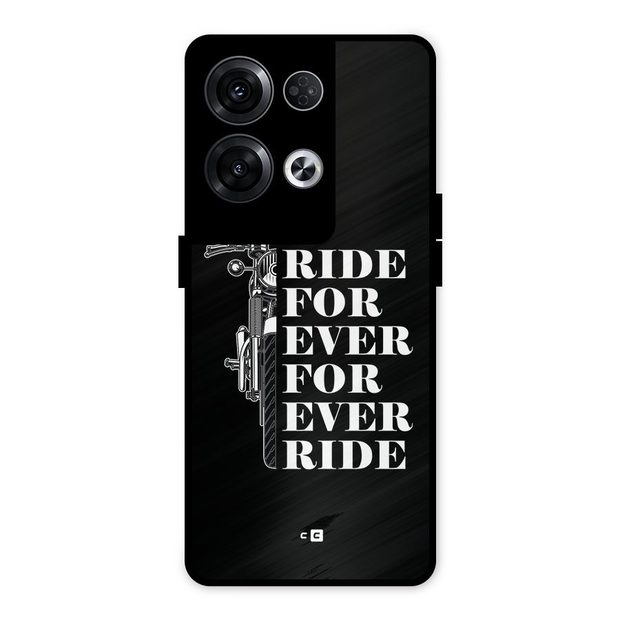Ride Forever Metal Back Case for Oppo Reno8 Pro 5G