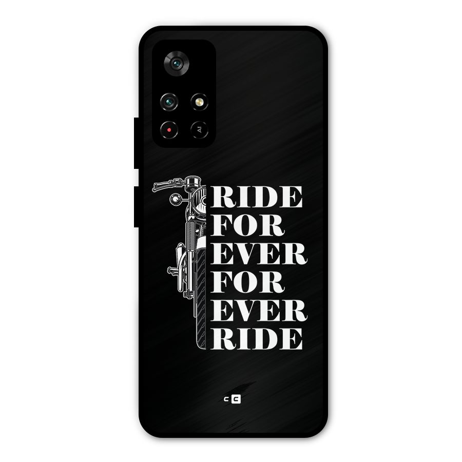 Ride Forever Metal Back Case for Poco M4 Pro 5G