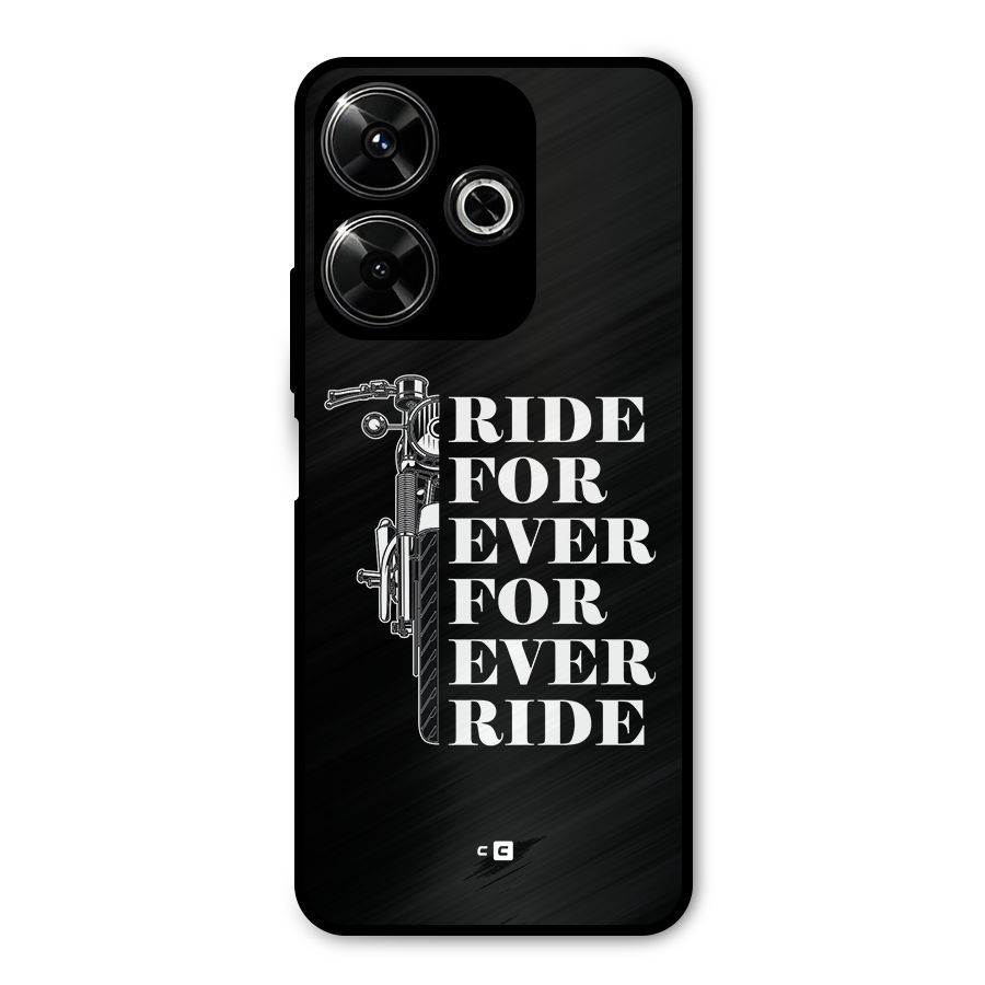 Ride Forever Metal Back Case for Poco M6 Plus