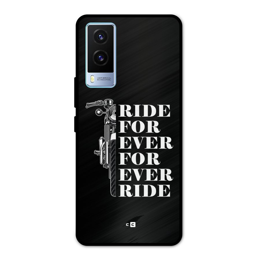 Ride Forever Metal Back Case for Vivo V21e 5G
