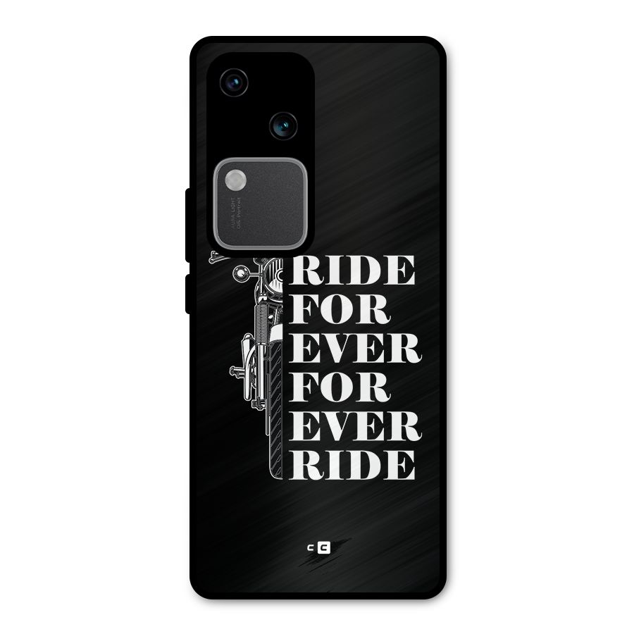 Ride Forever Metal Back Case for Vivo V30