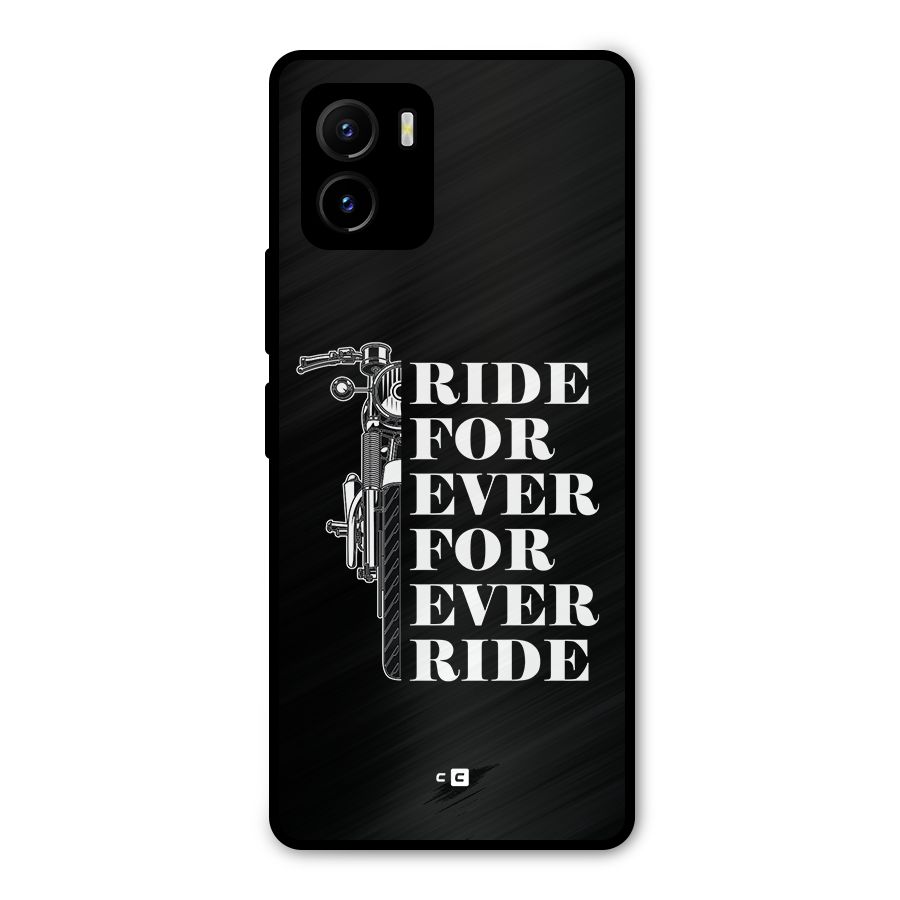 Ride Forever Metal Back Case for Vivo Y15s