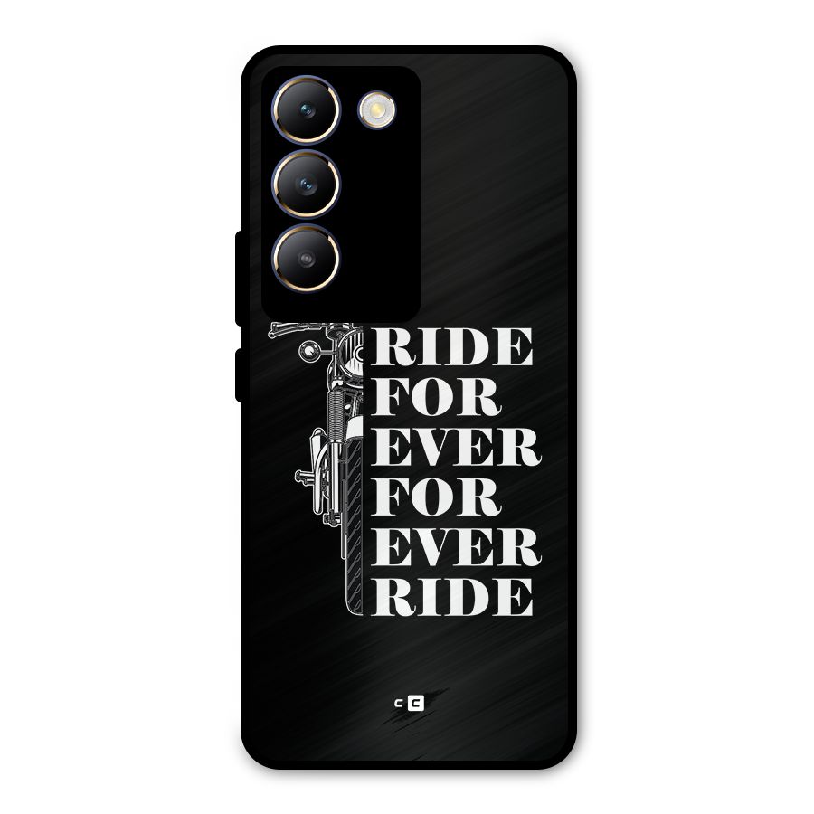 Ride Forever Metal Back Case for Vivo Y200e