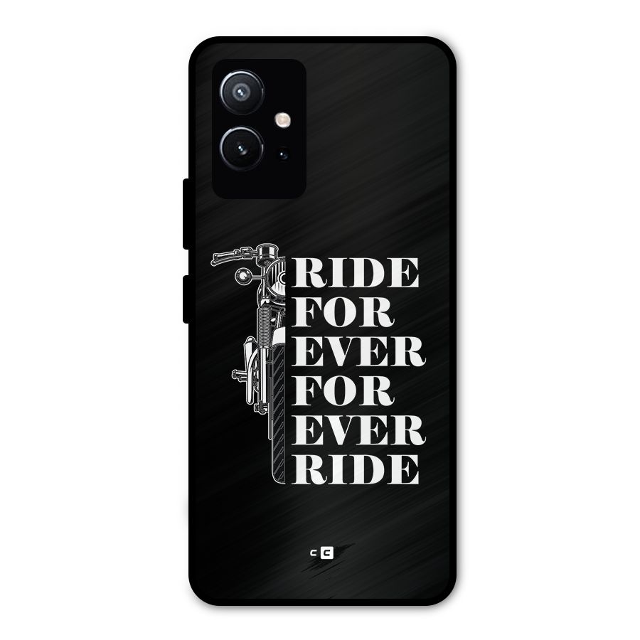 Ride Forever Metal Back Case for Vivo Y75 5G