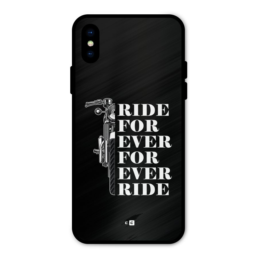 Ride Forever Metal Back Case for iPhone XS