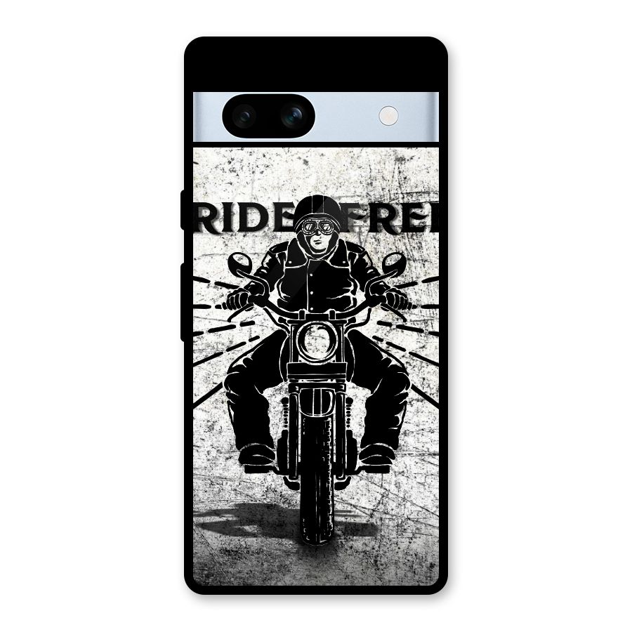 Ride Free Glass Back Case for Google Pixel 7a