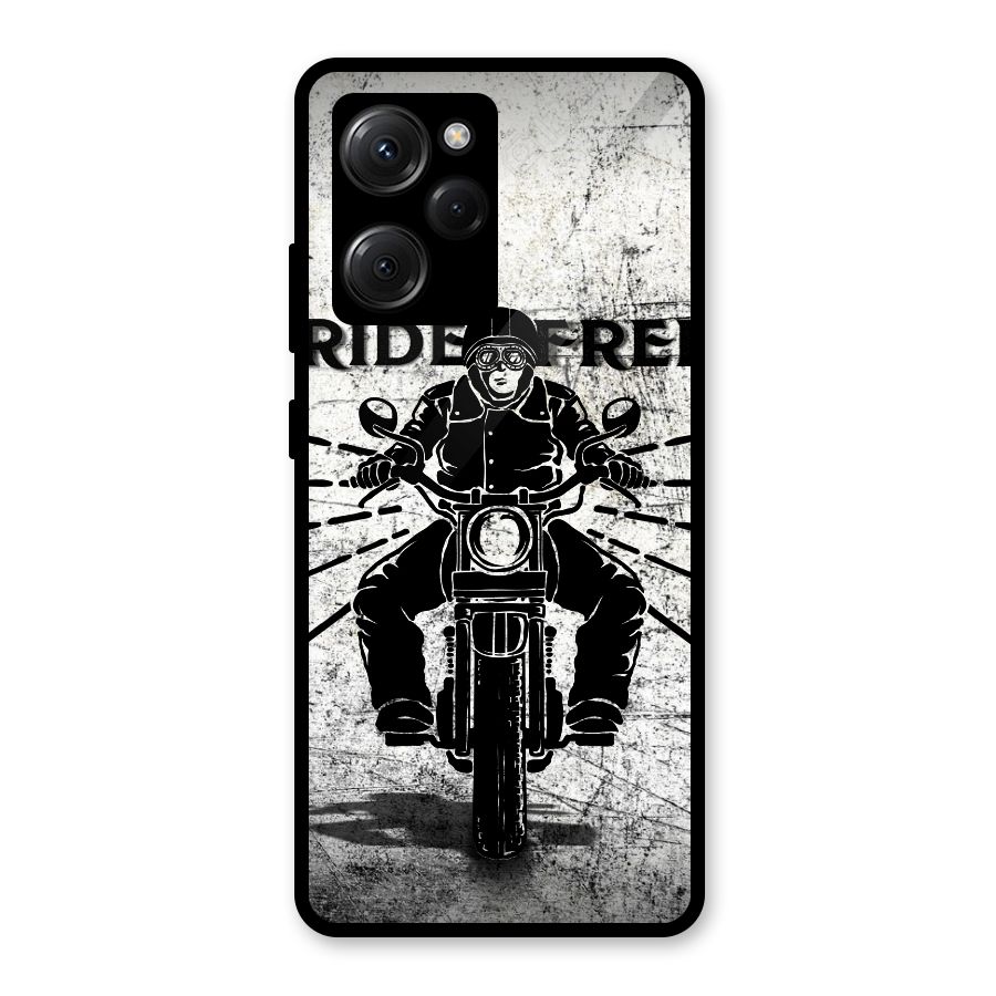 Ride Free Glass Back Case for Poco X5 Pro