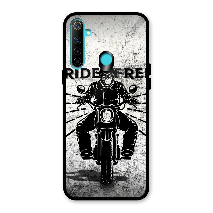 Ride Free Glass Back Case for Realme 5