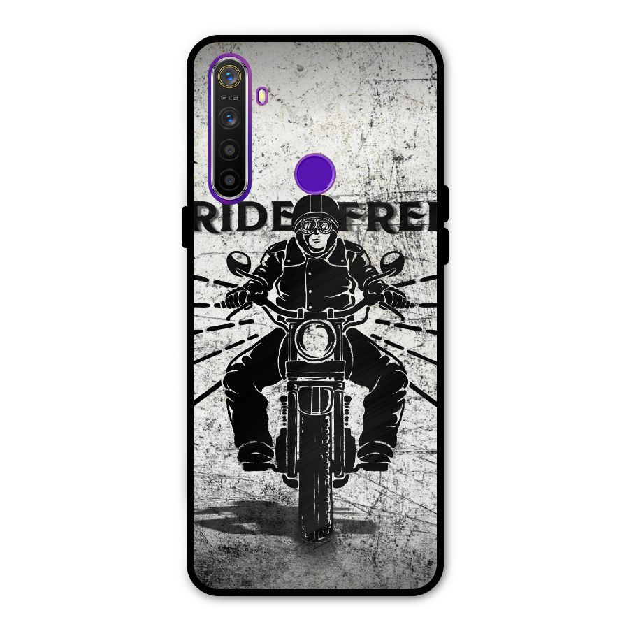 Ride Free Glass Back Case for Realme 5s
