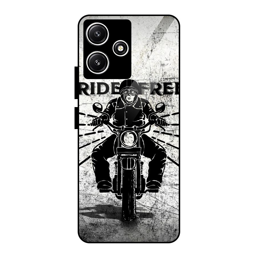 Ride Free Glass Back Case for Redmi 12 5G
