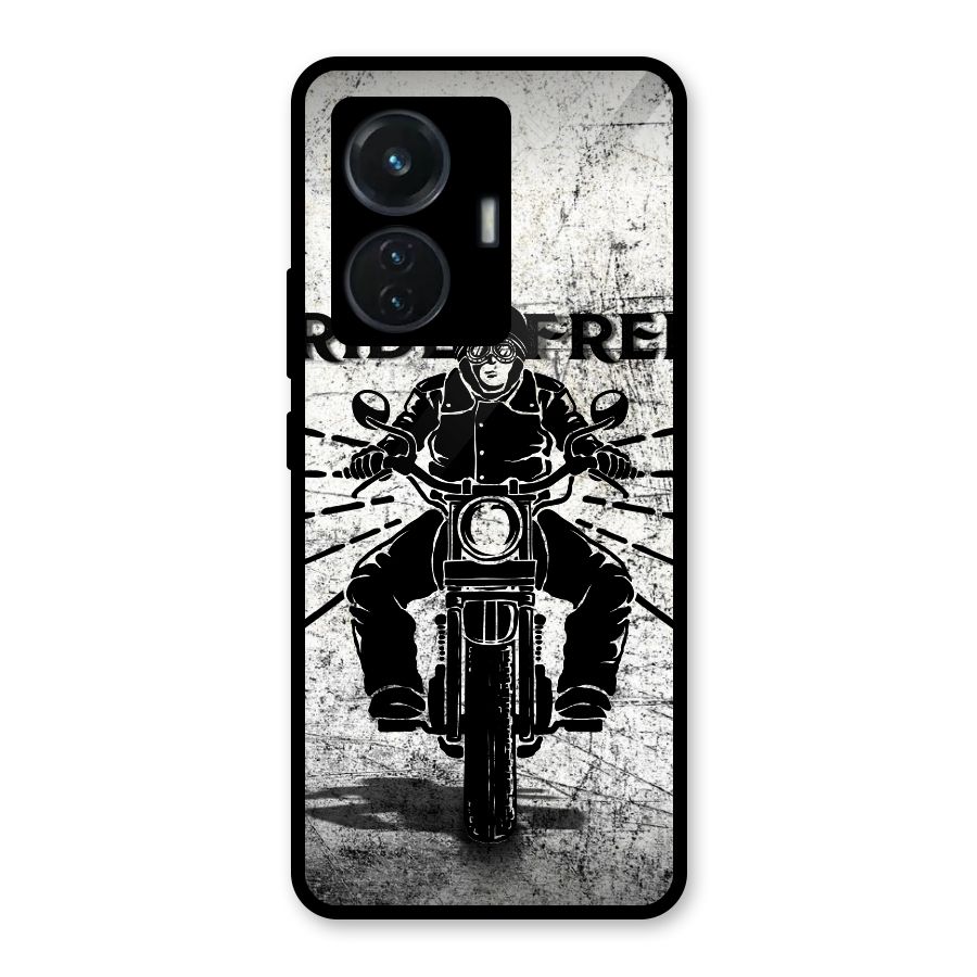 Ride Free Glass Back Case for Vivo T1 44W