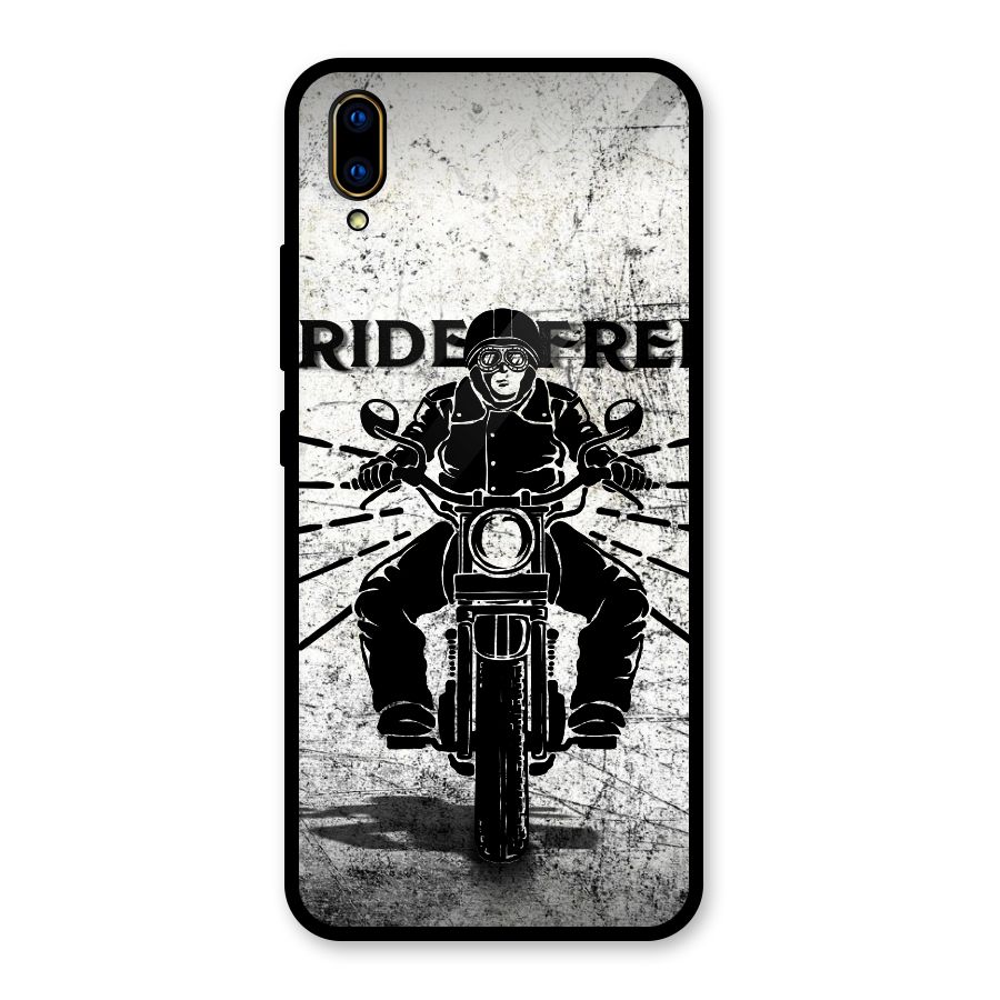 Ride Free Glass Back Case for Vivo V11 Pro