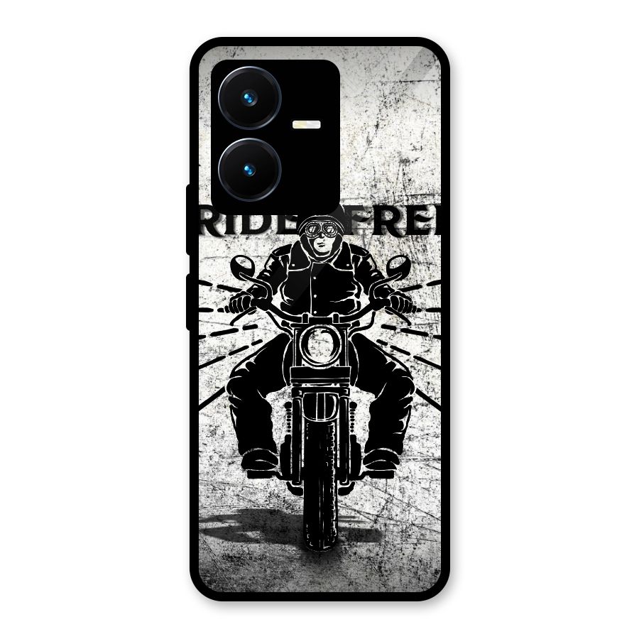 Ride Free Glass Back Case for Vivo Y22s