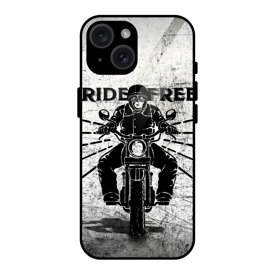 Ride Free Glass Back Case for iPhone 15