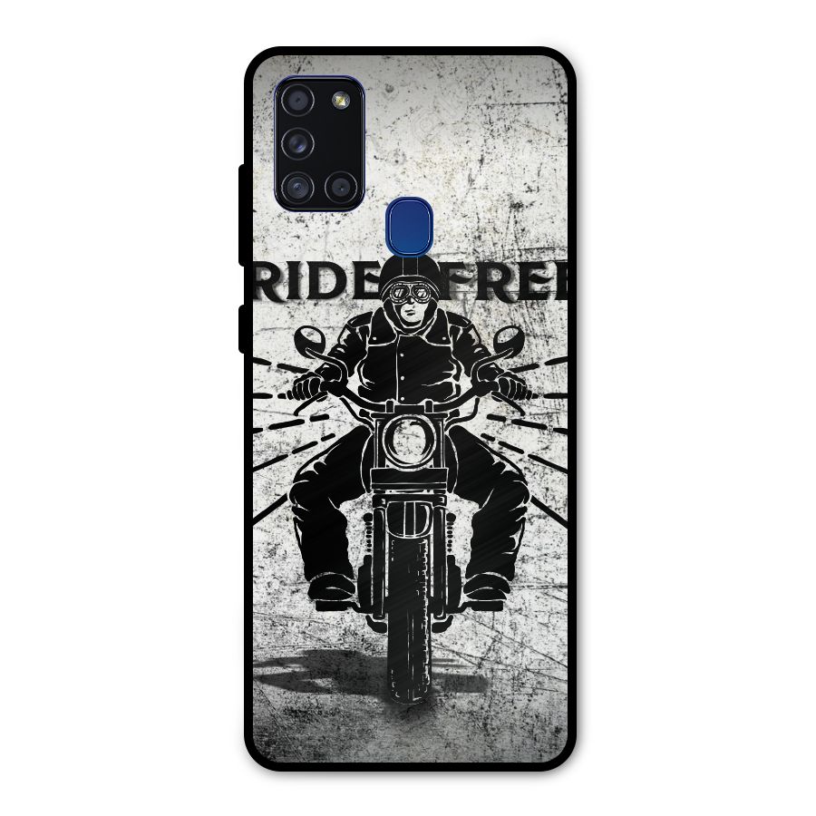 Ride Free Metal Back Case for Galaxy A21s