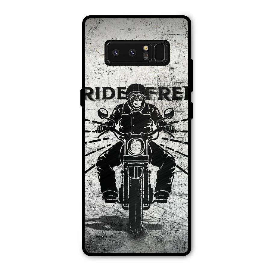 Ride Free Metal Back Case for Galaxy Note 8