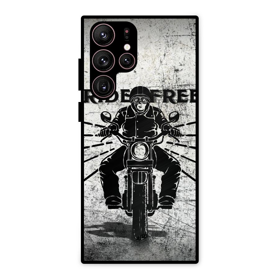 Ride Free Metal Back Case for Galaxy S22 Ultra 5G
