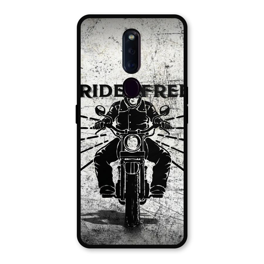 Ride Free Metal Back Case for Oppo F11 Pro
