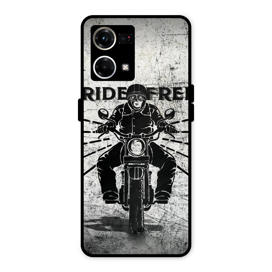 Ride Free Metal Back Case for Oppo F21 Pro 4G
