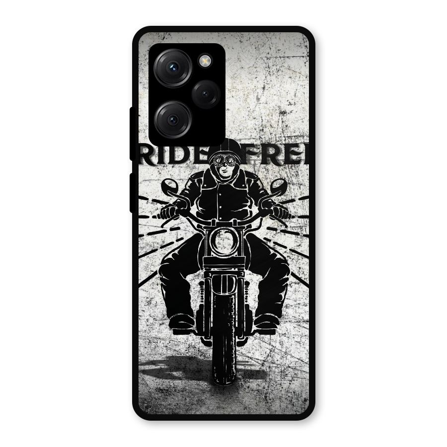 Ride Free Metal Back Case for Poco X5 Pro