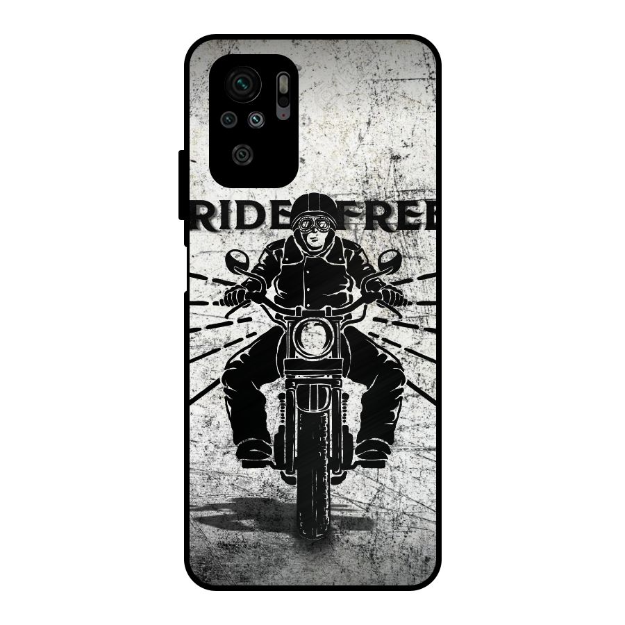 Ride Free Metal Back Case for Redmi Note 10