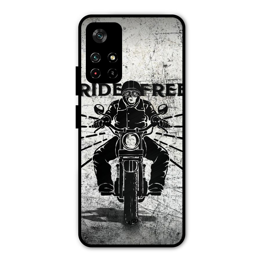 Ride Free Metal Back Case for Redmi Note 11T 5G