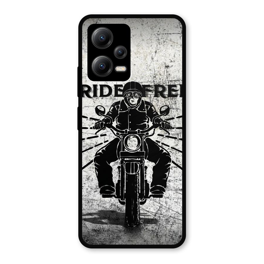 Ride Free Metal Back Case for Redmi Note 12 5G