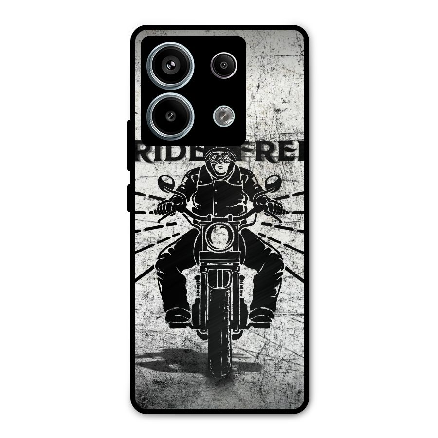 Ride Free Metal Back Case for Redmi Note 13 Pro 5G