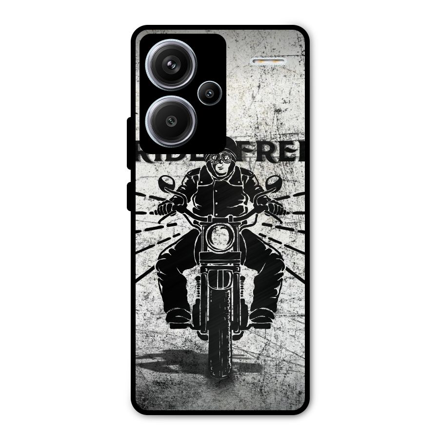 Ride Free Metal Back Case for Redmi Note 13 Pro Plus