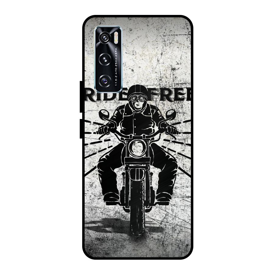 Ride Free Metal Back Case for Vivo V20 SE