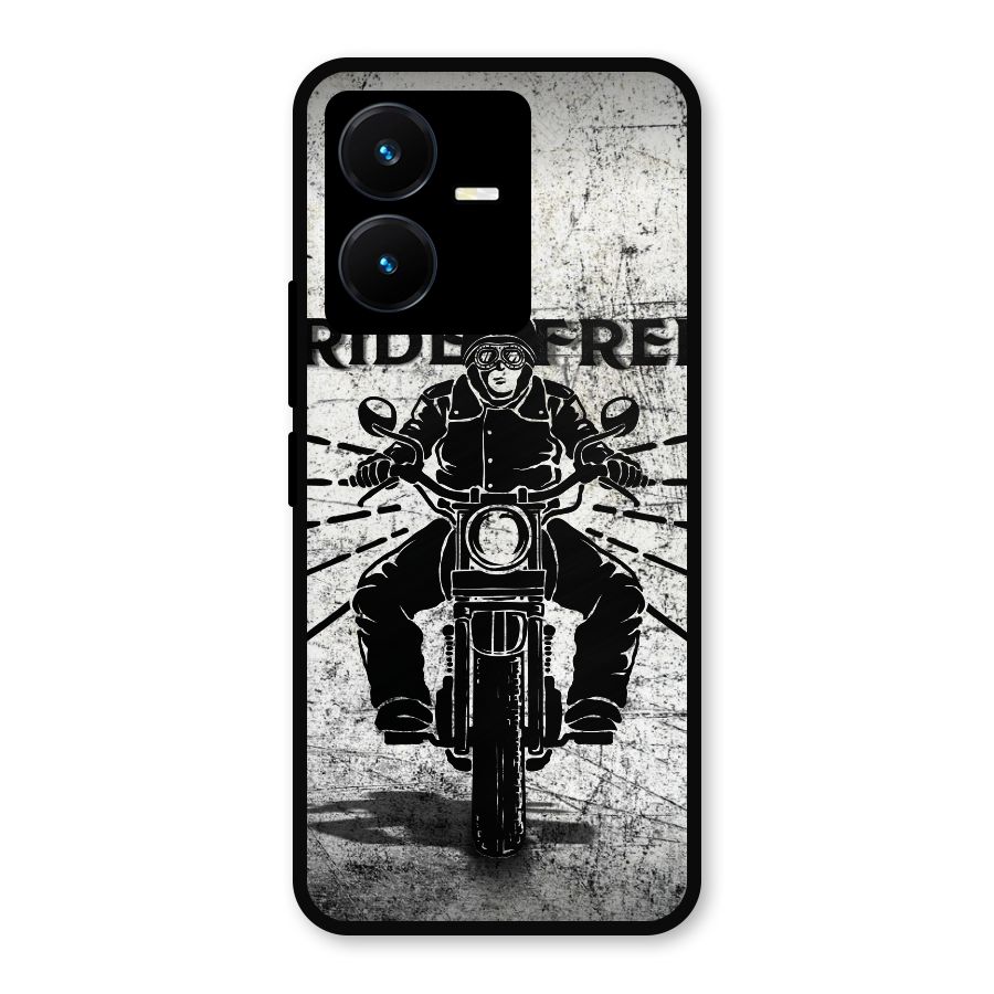 Ride Free Metal Back Case for Vivo Y22s