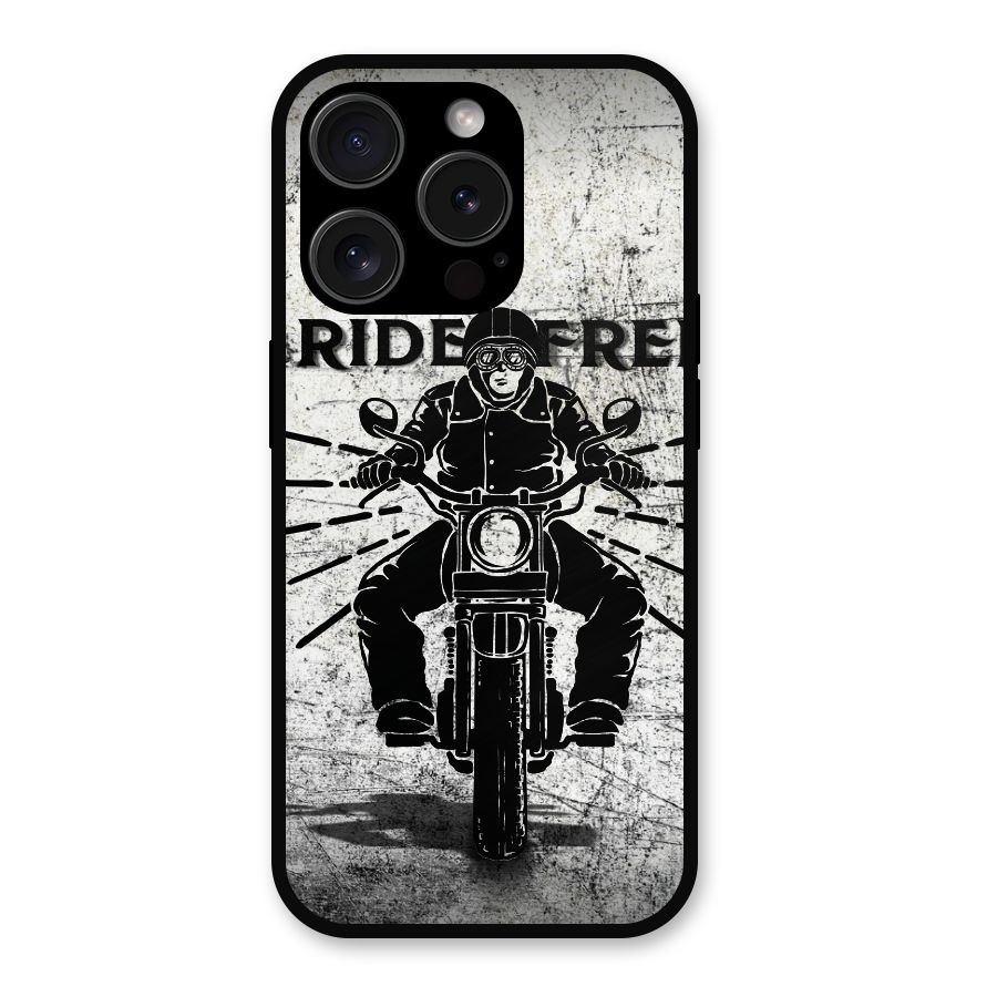 Ride Free Metal Back Case for iPhone 15 Pro