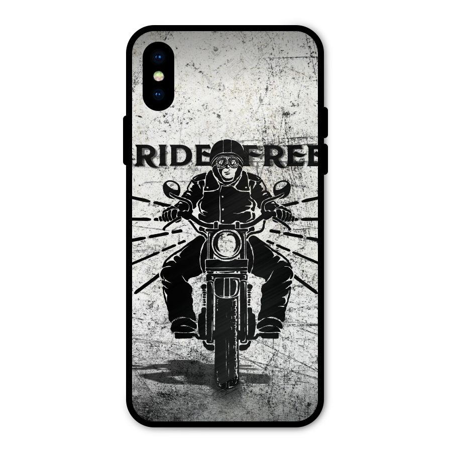 Ride Free Metal Back Case for iPhone XS