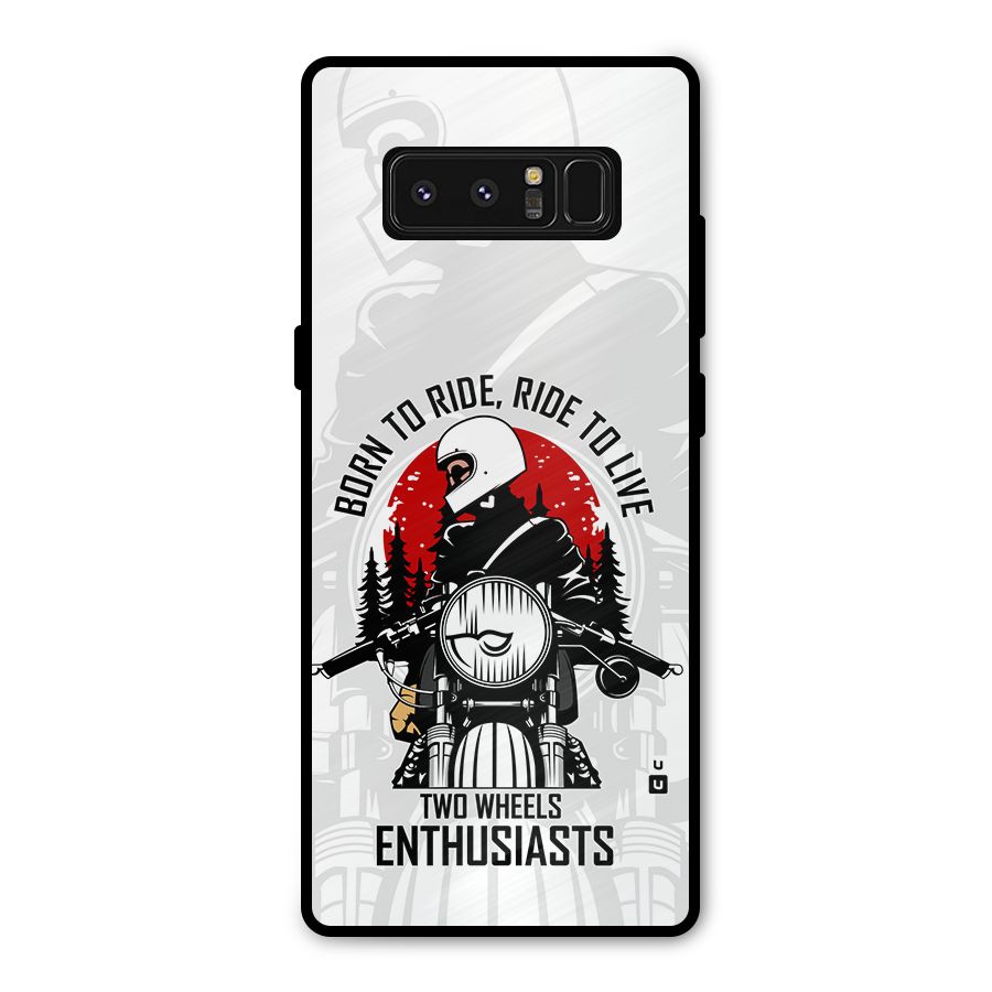Ride To Live Metal Back Case for Galaxy Note 8