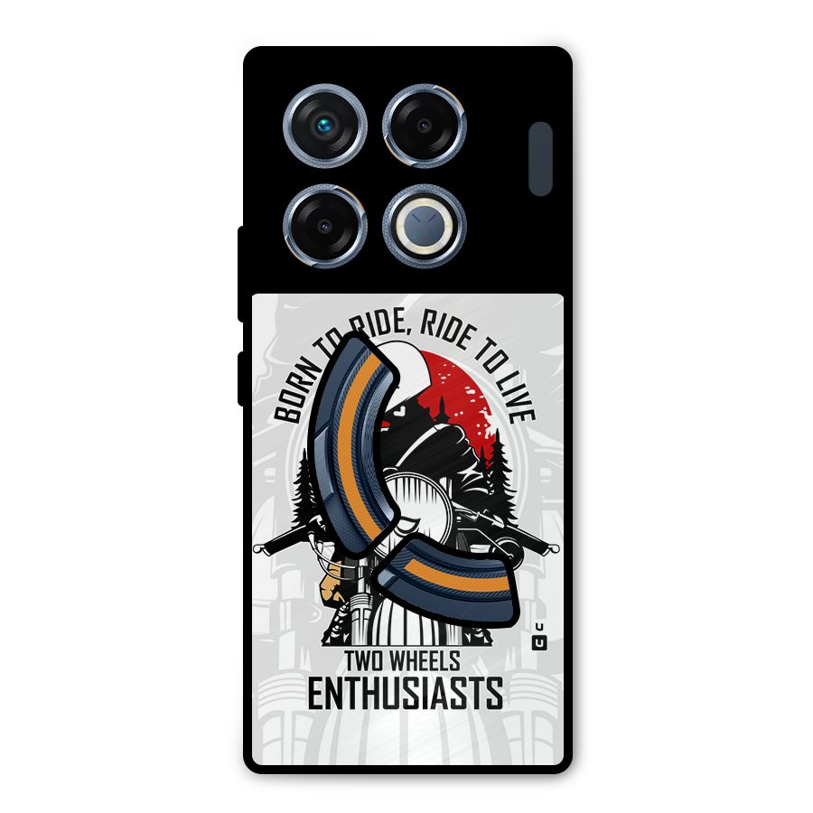 Ride To Live Metal Back Case for Infinix GT 20 Pro