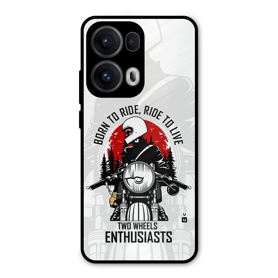 Ride To Live Metal Back Case for Oppo Reno13 Pro
