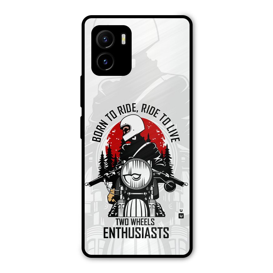 Ride To Live Metal Back Case for Vivo Y15s