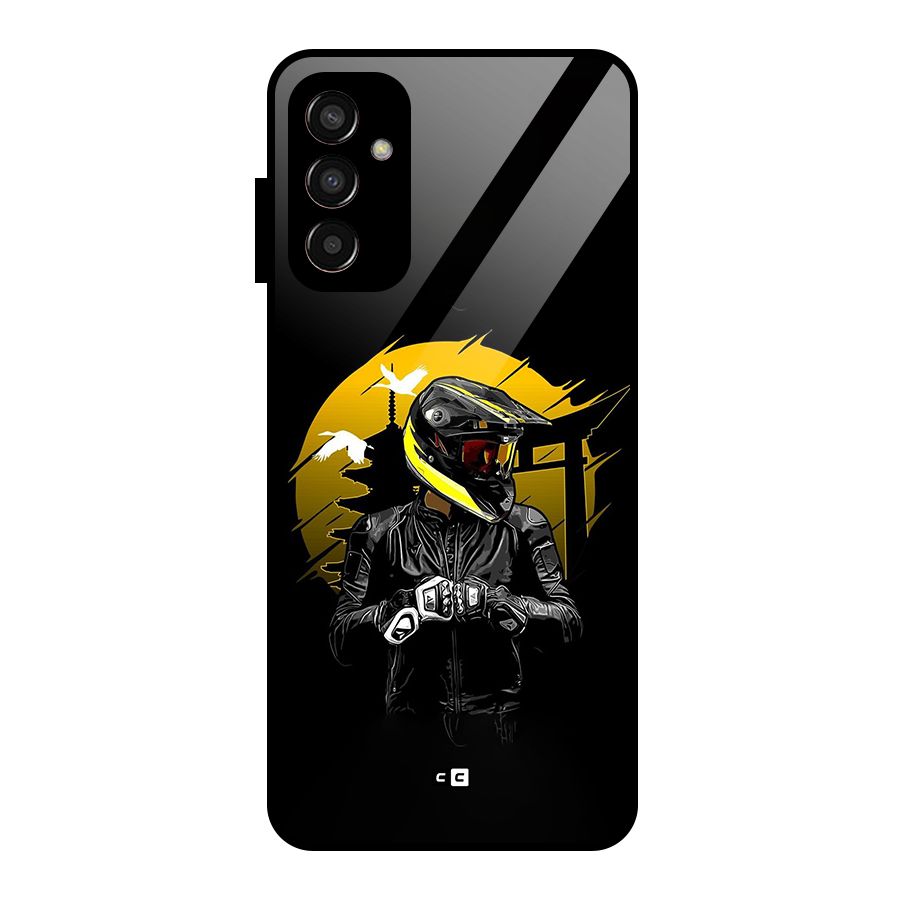 Rider Ready Glass Back Case for Galaxy F13