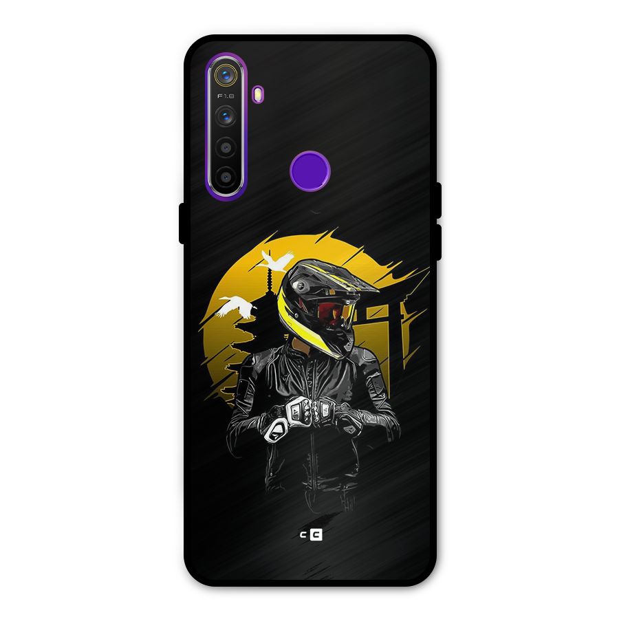 Rider Ready Glass Back Case for Realme 5s