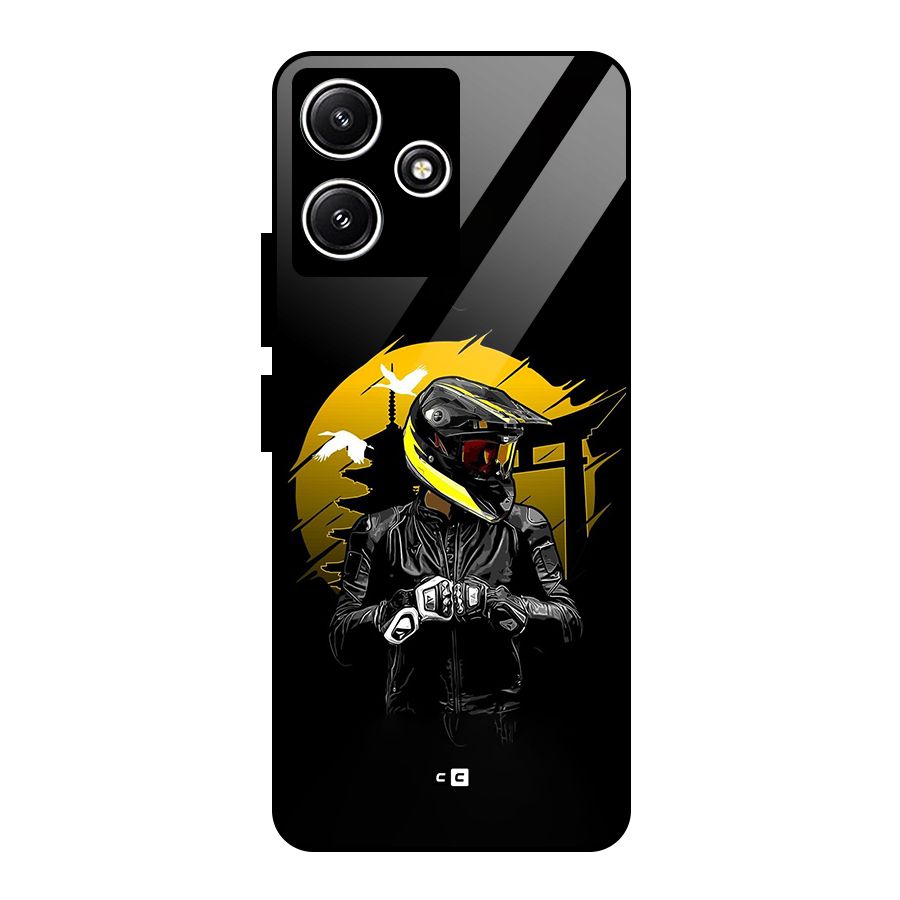 Rider Ready Glass Back Case for Redmi 12 5G