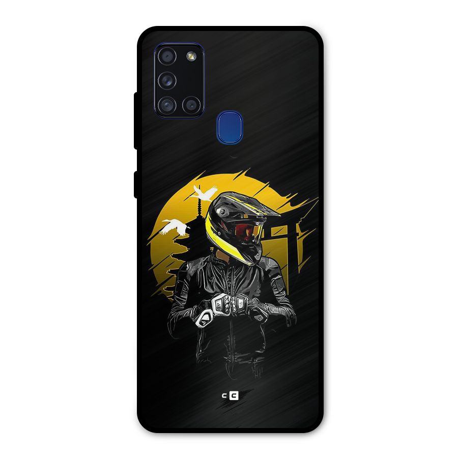 Rider Ready Metal Back Case for Galaxy A21s
