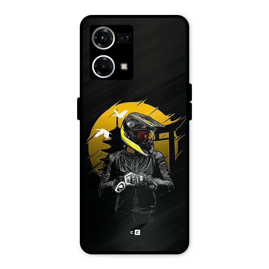 Rider Ready Metal Back Case for Oppo F21 Pro 4G