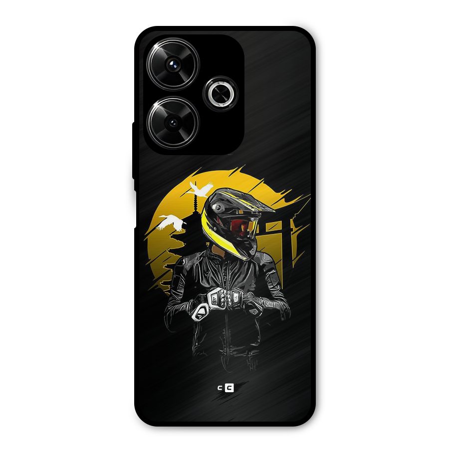 Rider Ready Metal Back Case for Poco M6 Plus
