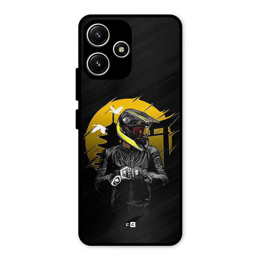Rider Ready Metal Back Case for Poco M6 Pro